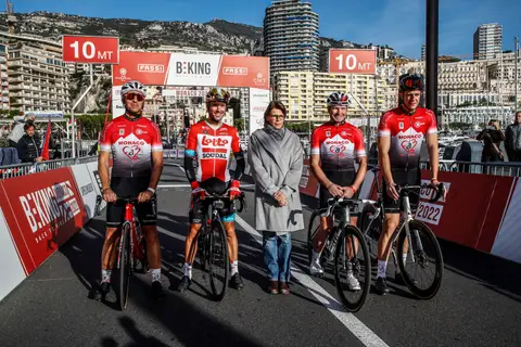 La partenza del criterium, BEKING Monaco 2022